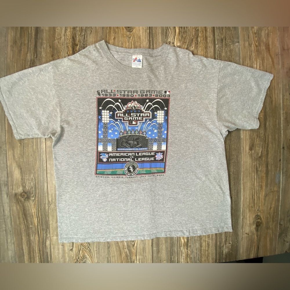 Vintage 2003 ALL STAR GAME MLB Major League Baseball CHICAGO Shirt 2XL